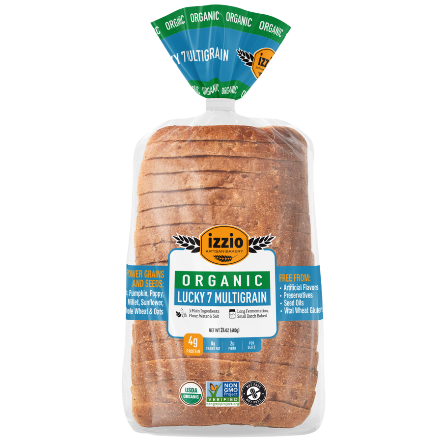 Organic Lucky 7 Multigrain Sourdough Sandwich Bread, 24oz