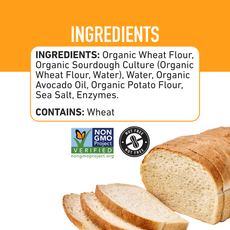 Organic Italian Sourdough Sandwich Bread, 24oz