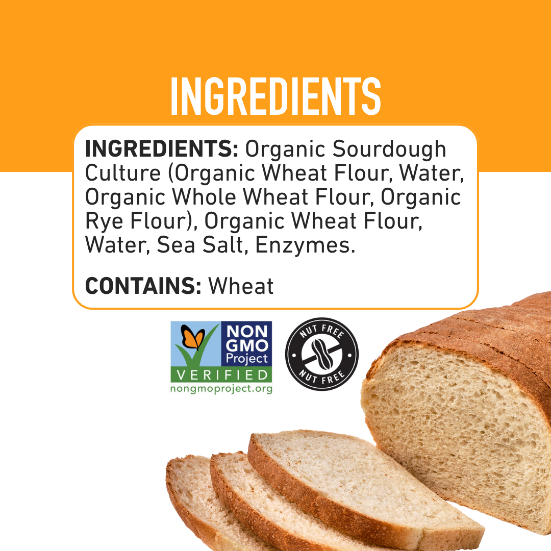 Organic Super Sour Sourdough Sandwich Bread, 24oz