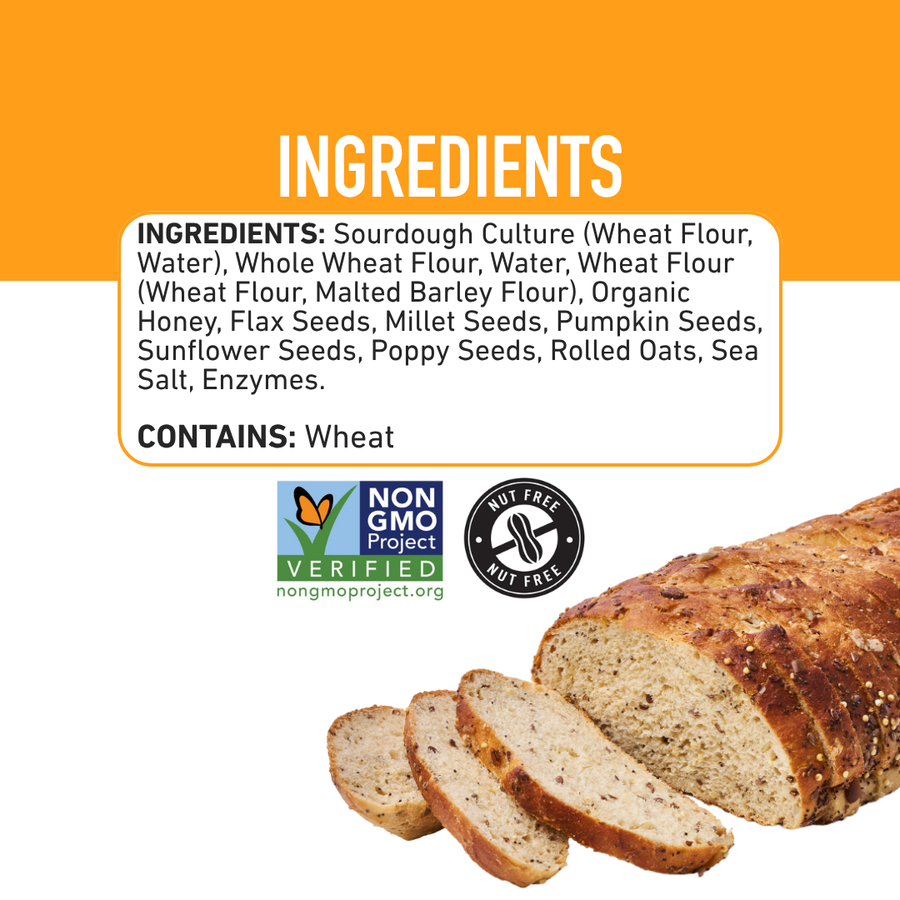 Power Grains Sourdough Sliced Batard, 24oz