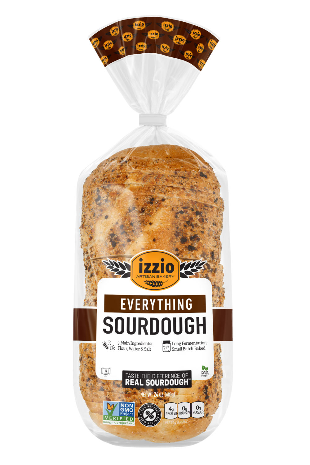 Build Your Custom Box with izzio Everything Sourdough Sliced Batard bread