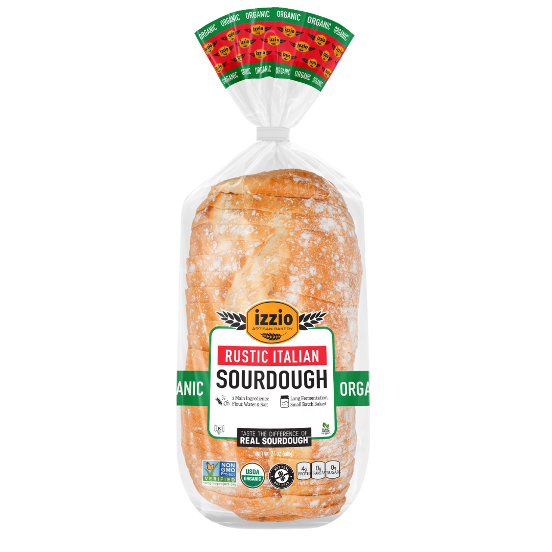 Organic Rustic Italian Sourdough Sliced Batard, 24oz
