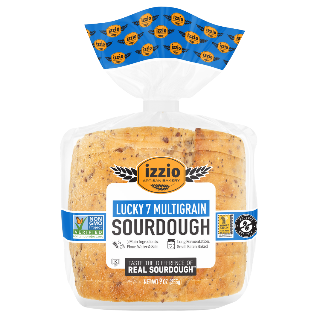 Lucky 7 Multigrain Sourdough Sliced Batard, 10oz