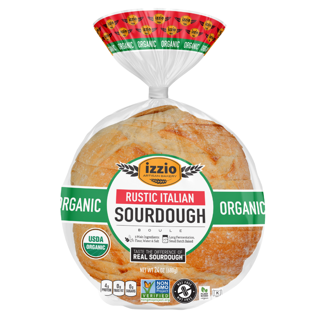 Organic Rustic Italian Sourdough Sliced Boule, 24oz