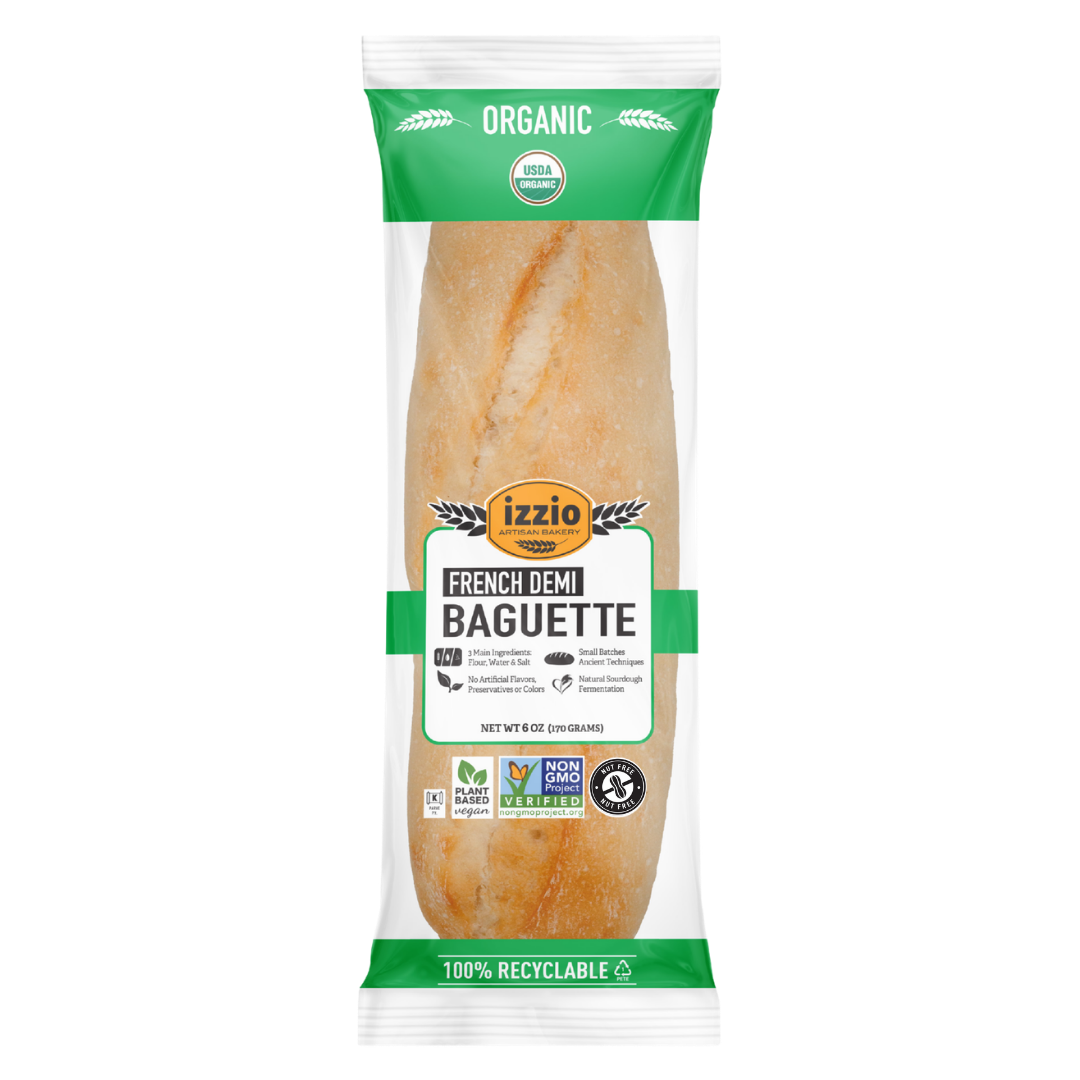 Organic Heat & Serve French Demi Baguette, 6oz
