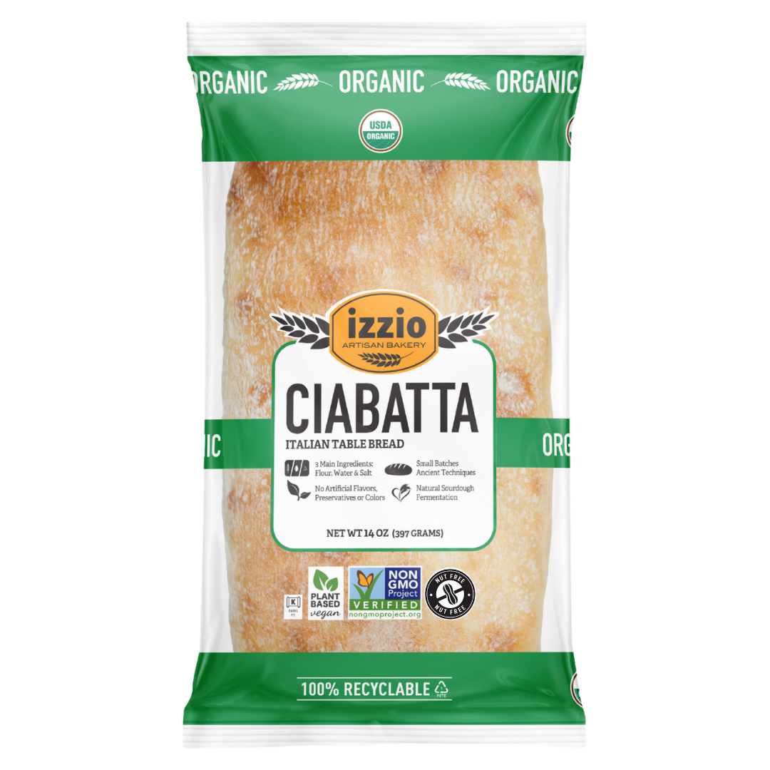 Organic Heat & Serve Ciabatta Sourdough, 14oz