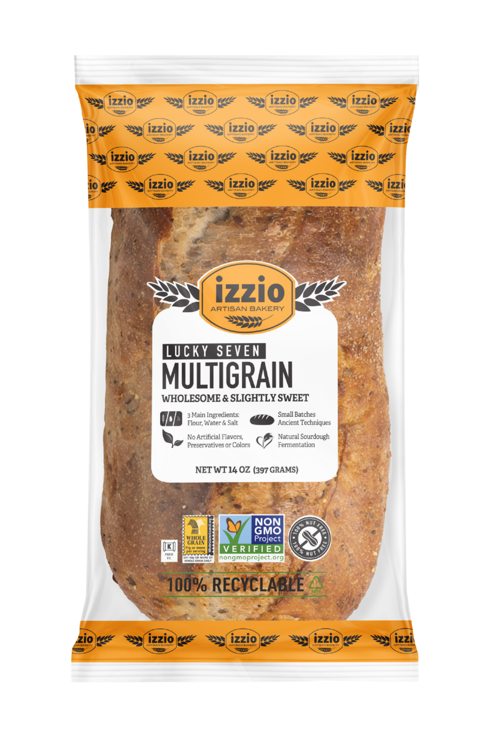 Build Your Custom Box with izzio Heat & Serve Lucky 7 Multigrain bread
