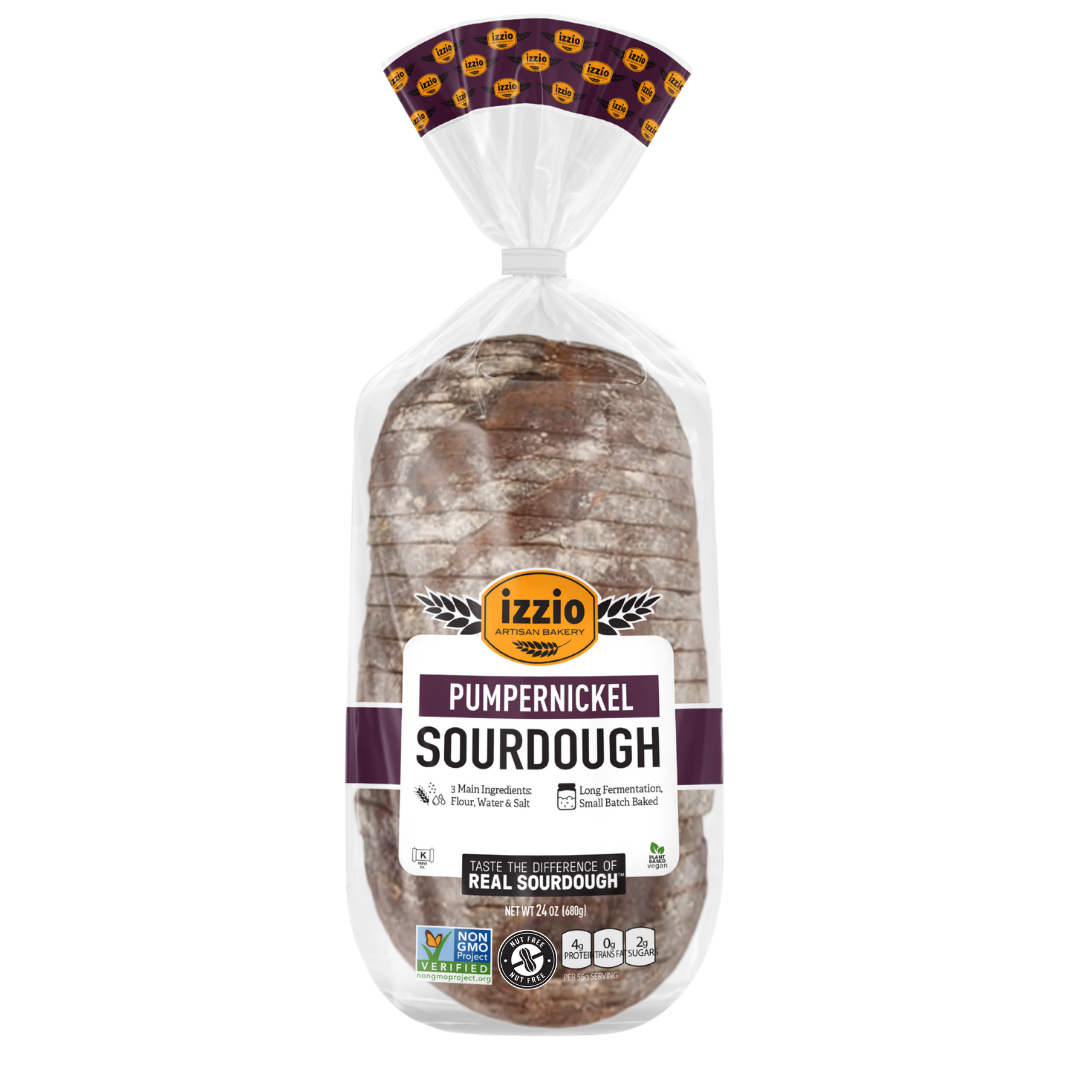Pumpernickel Sourdough Sliced Batard, 24oz