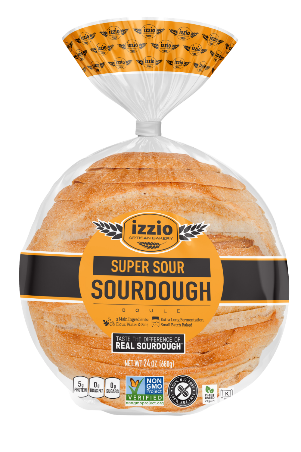 Build Your Custom Box with izzio Super Sour Sourdough Boule bread