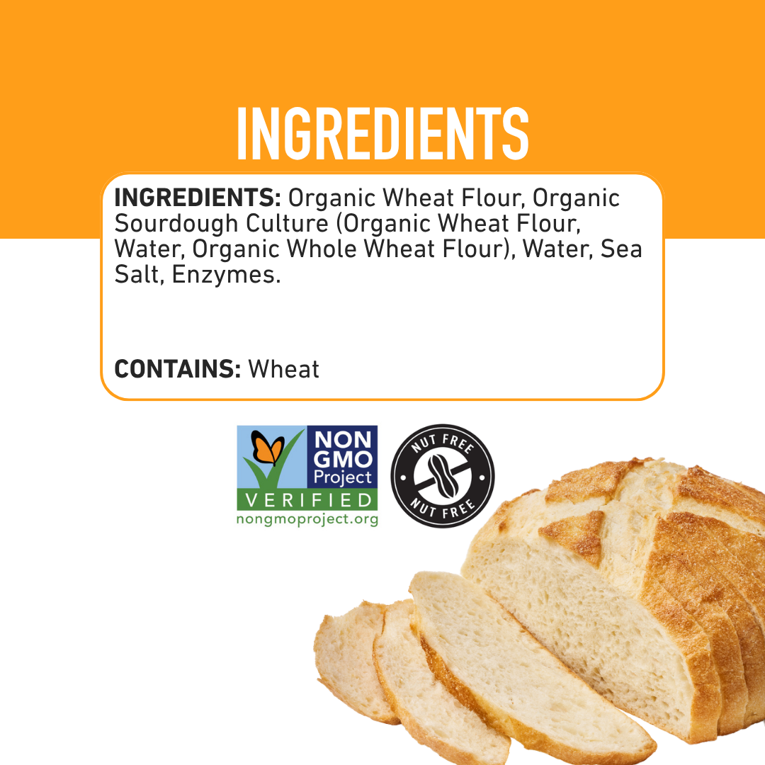 Organic Classic Sourdough Sliced Boule, 24oz