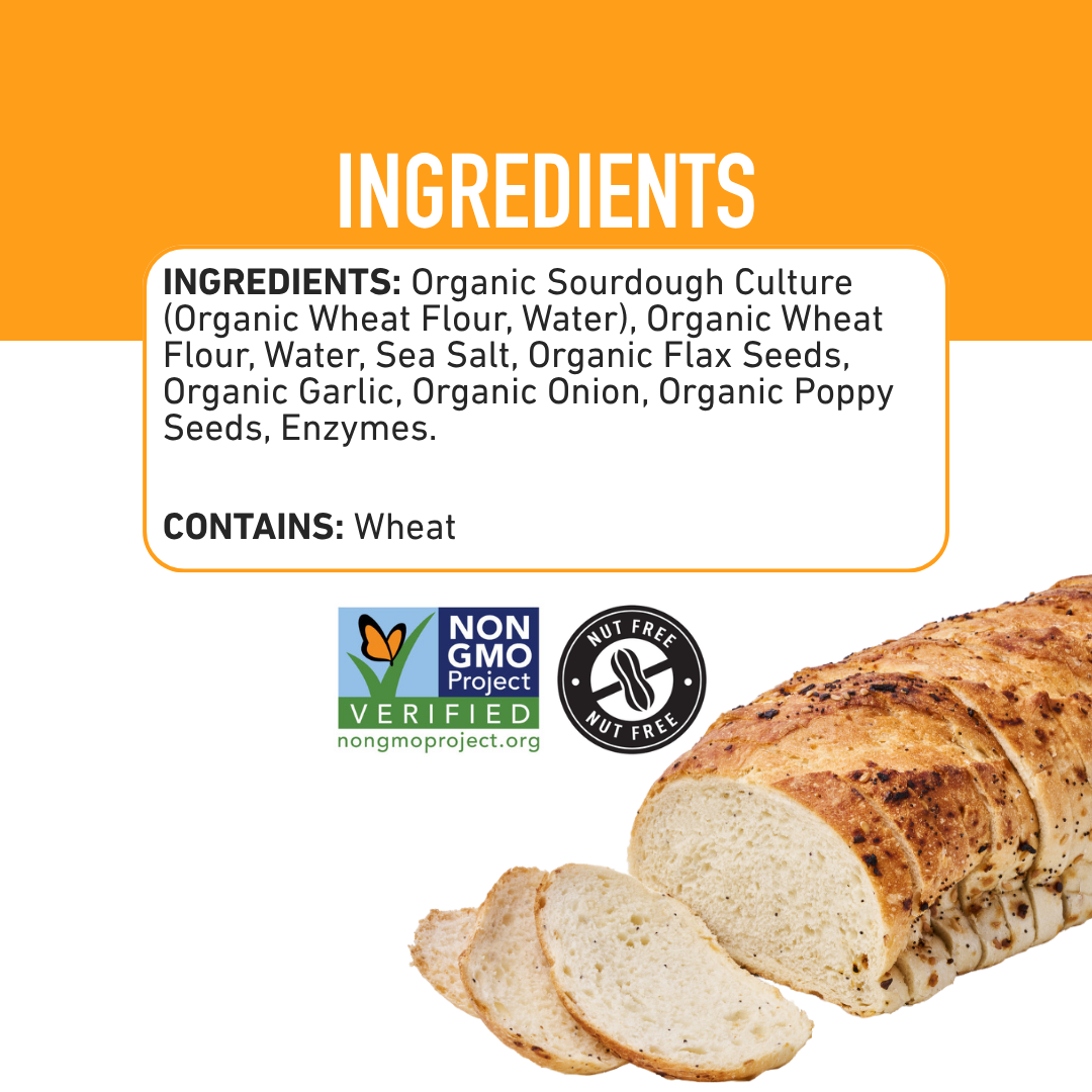 Organic Everything Sourdough Sliced Batard, 24oz