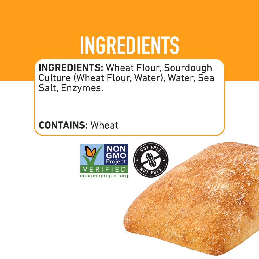 Heat & Serve Ciabatta Sourdough, 14oz