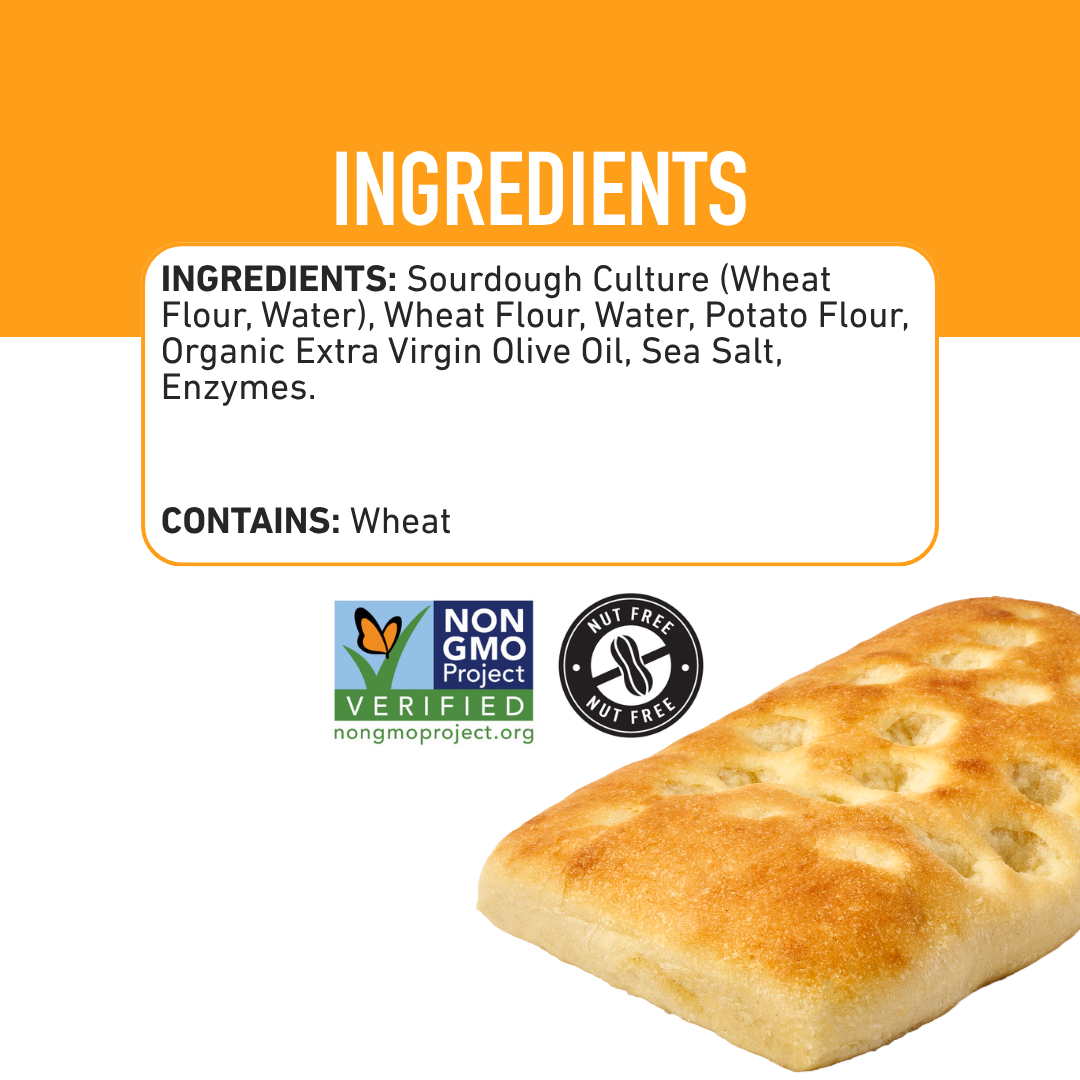 Olive Oil & Sea Salt Focaccia Sourdough, 11oz