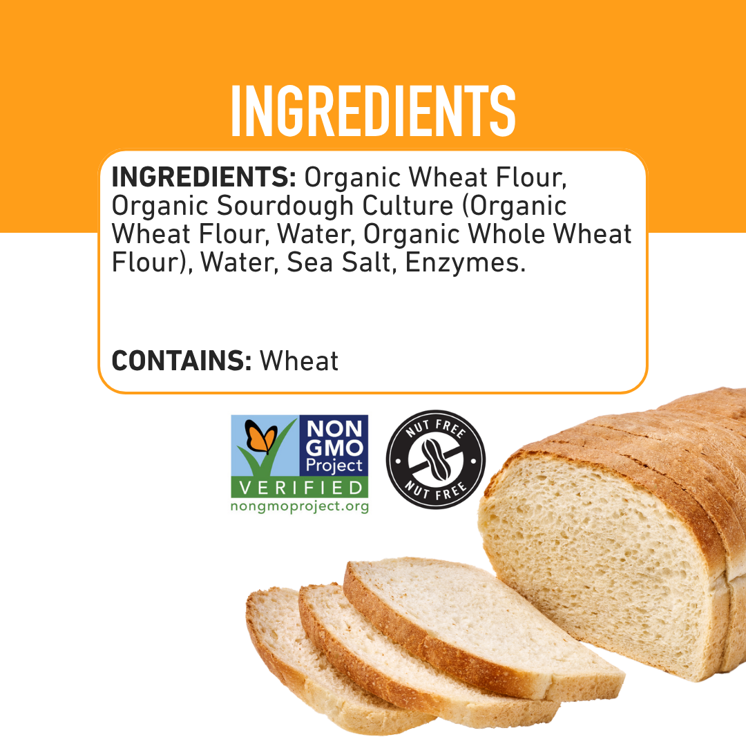 Organic Sourdough Sandwich Bread, 24oz